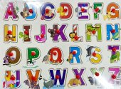 Puzzel incastru lemn alfabet